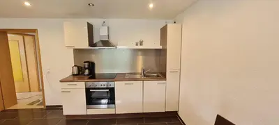 Küche/Küchenzeile in der Unterkunft Ferienwohnung im Grünen