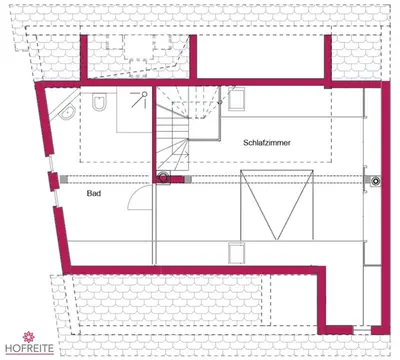 Grundriss der Unterkunft Hofreite
