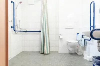 Ein Badezimmer in der Unterkunft Gästehaus Hellmer