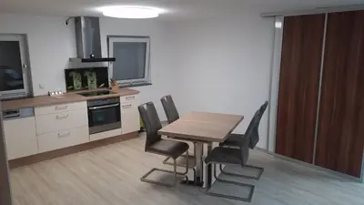 Küche/Küchenzeile in der Unterkunft Ferienwohnung Sandra Hockenheim