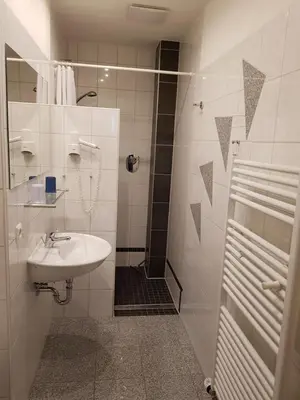 Ein Badezimmer in der Unterkunft Ferienwohnung Kirschblüte