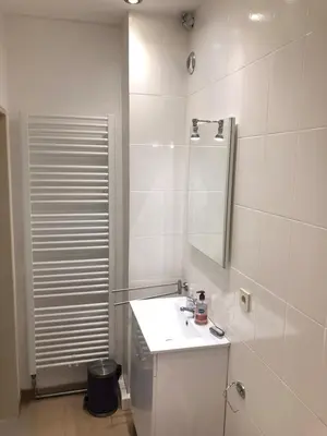 Ein Badezimmer in der Unterkunft Monteurwohnung am Weinberg