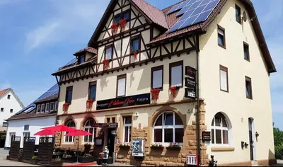 Das Gebäude in dem sich das Gasthaus befindet