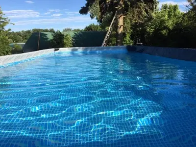 Der Swimmingpool an oder in der Nähe von Ferienwohung Hirsch