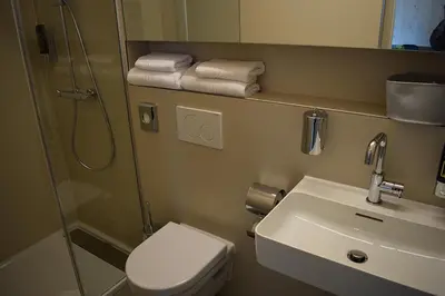 Ein Badezimmer in der Unterkunft New Age Boardinghaus N70