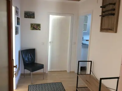 Ein Sitzbereich in der Unterkunft Ferienwohnung Heddesheim