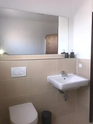 Ein Badezimmer in der Unterkunft xxl Apartment Sinsheim