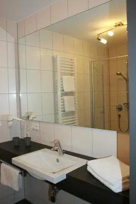 Ein Badezimmer in der Unterkunft Gasthof Zum Schwanen