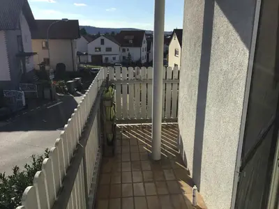Ein Balkon oder eine Terrasse in der Unterkunft Bayrisch Nizza