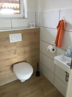 Ein Badezimmer in der Unterkunft Ferienwohnung Reh