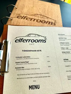 Ein Zertifikat, Auszeichnung, Logo oder anderes Dokument, das in der Unterkunft elferrooms Hotel ausgestellt ist