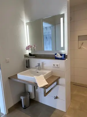Ein Badezimmer in der Unterkunft Rainer Appartements