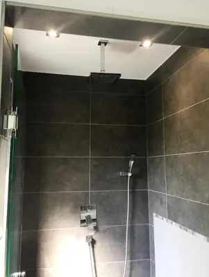 Ein Badezimmer in der Unterkunft Gscheidles Ferienwohnung 40 munterm Haigern Talheim
