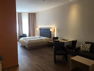 Ein Bett oder Betten in einem Zimmer der Unterkunft 3 Apartments Am Wambolter Hof 3