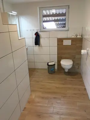 Ein Badezimmer in der Unterkunft Pferd