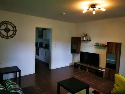 TV/Unterhaltungsangebot in der Unterkunft Ferienwohnung am Waldpfad