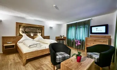 Ein Bett oder Betten in einem Zimmer der Unterkunft Gasthof Zum Lam