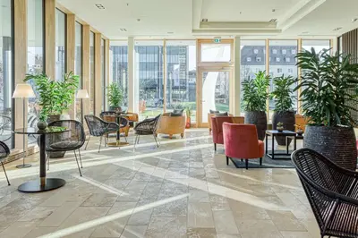 Ein Sitzbereich in der Unterkunft Parkhotel Heilbronn