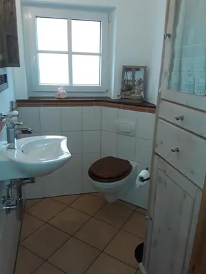 Ein Badezimmer in der Unterkunft Ferienwohnung Christina