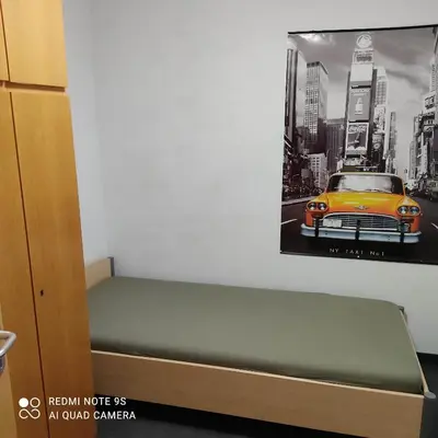 Ein Bett oder Betten in einem Zimmer der Unterkunft holydayhome FeWo Schwarz
