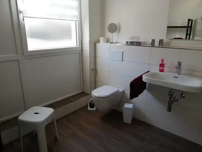 Ein Badezimmer in der Unterkunft Ferienwohnung Gudi