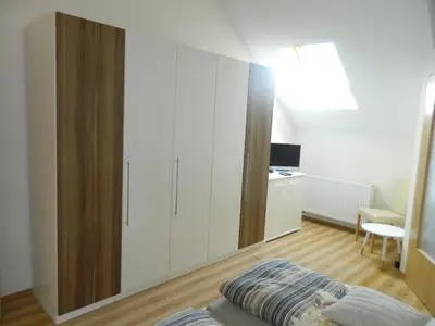 Ein Bett oder Betten in einem Zimmer der Unterkunft Gästehaus Borniger