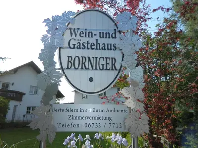 Ein Zertifikat, Auszeichnung, Logo oder anderes Dokument, das in der Unterkunft Gästehaus Borniger ausgestellt ist