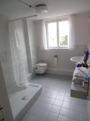Ein Badezimmer in der Unterkunft Ferienwohnung am Schloss