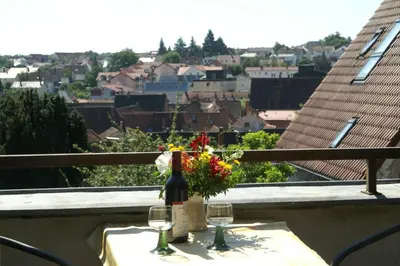 Ein Balkon oder eine Terrasse in der Unterkunft Gästehaus Tannenhof