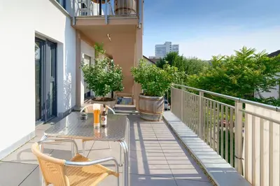 Ein Balkon oder eine Terrasse in der Unterkunft Heilbronner Hotel am schönen Theater
