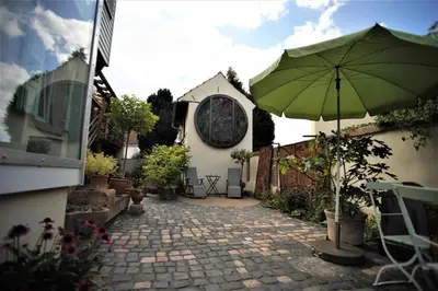 Ein Garten an der Unterkunft Ferienhaus anno 1895