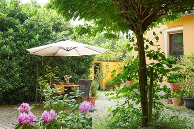 Ein Garten an der Unterkunft Biggi‘s Bed&Breakfast