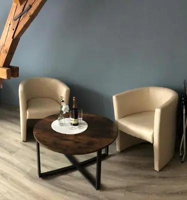 Ein Sitzbereich in der Unterkunft Altstadt-Residenz Manz