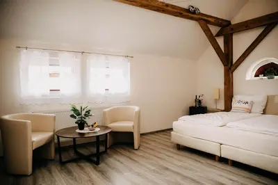 Ein Bett oder Betten in einem Zimmer der Unterkunft Altstadt-Residenz Manz