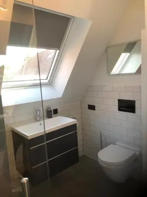 Ein Badezimmer in der Unterkunft Apartment für zwei Personen in romantischem Weindorf
