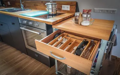 Küche/Küchenzeile in der Unterkunft BESIGHOMES außergewöhnliches Apartment LOFT im Herzen der Altstadt