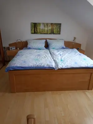 Ein Bett oder Betten in einem Zimmer der Unterkunft Natur und Aussicht
