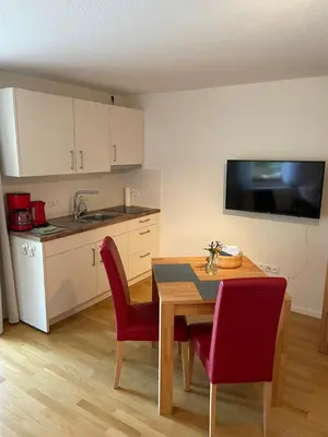 Küche/Küchenzeile in der Unterkunft Ferienwohnung Wanderlust