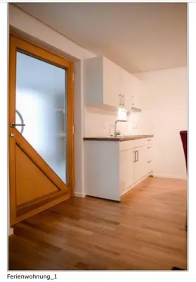 Küche/Küchenzeile in der Unterkunft Ferienwohnung Wanderlust