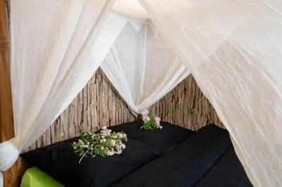 Ein Bett oder Betten in einem Zimmer der Unterkunft Apartment Schwarz Waldperle