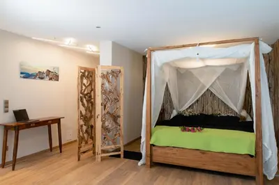 Ein Bett oder Betten in einem Zimmer der Unterkunft Apartment Schwarz Waldperle