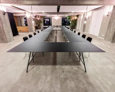 Der Geschäftsbereich oder Konferenzraum in der Unterkunft Speicher7 Hotel