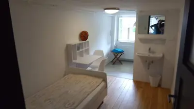 Ein Bett oder Betten in einem Zimmer der Unterkunft Erholung im Grünen