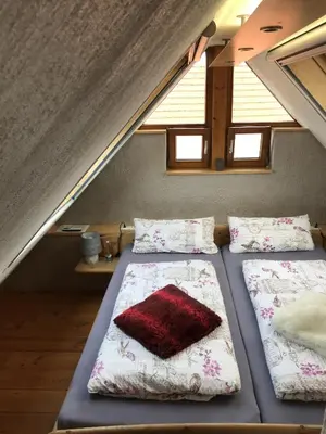 Ein Bett oder Betten in einem Zimmer der Unterkunft Maison Marie