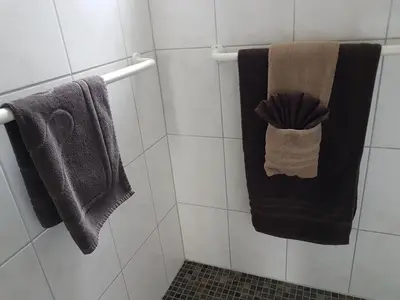 Ein Badezimmer in der Unterkunft Ferienwohnung keine Monteurvermietung Nähe Heidelberg Hockenheim BDS Anlage