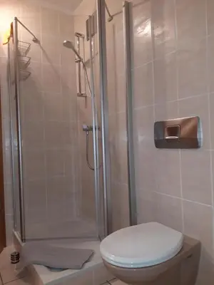 Ein Badezimmer in der Unterkunft Ferienwohnung Trommblick - Natur Pur - Rimbach im Odenwald