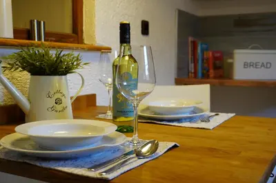 Getränke in der Unterkunft Ferienwohnung Tabakbauer - Auszeit in der Pfalz