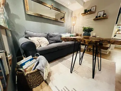 Ein Sitzbereich in der Unterkunft Ferienwohnung Palatina - Auszeit in der Südpfalz