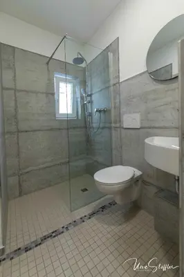 Ein Badezimmer in der Unterkunft Sali Homes - GaesteHaus Lamm Obersulm