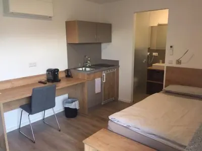 Küche/Küchenzeile in der Unterkunft Apartments Thomas Britsch